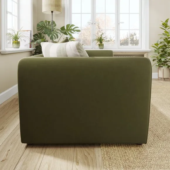 Blake Opulent Velvet Stripe Combo 3 Seater Sofa 3