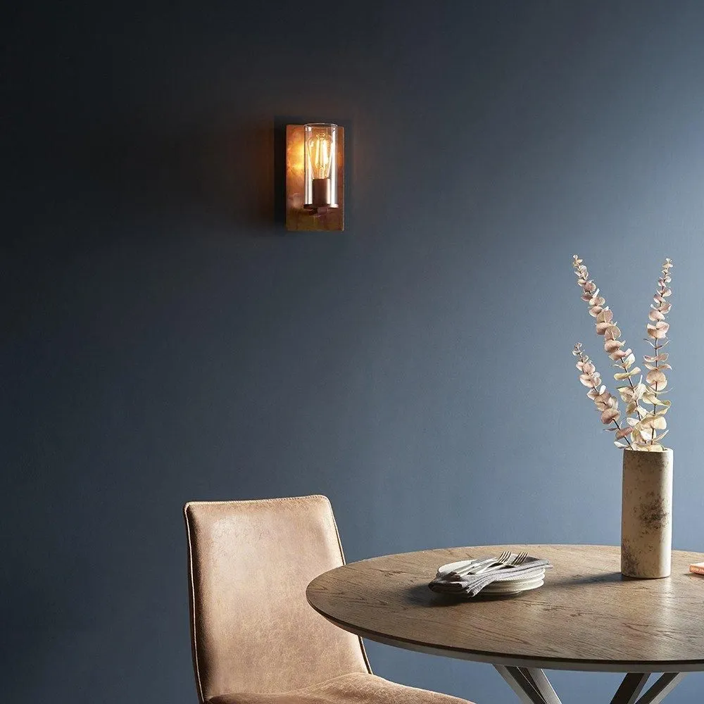 Netlighting 'PALERMO' Stylish Dimmable Indoor Modern Decorative Glass Wall Lamp in Copper 3