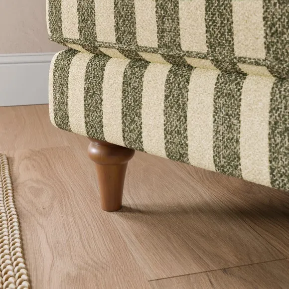Beatrice II Striped Boucle Snuggle Chair 5