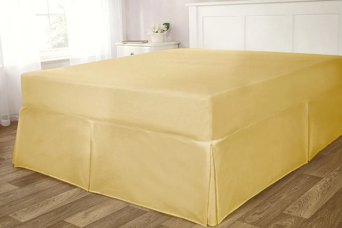 Rapport Home 56P Polycotton Fitted Valanced in Cream 1