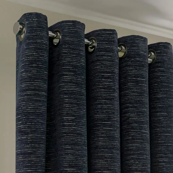 Hemmingway Chenille Eyelet Curtains