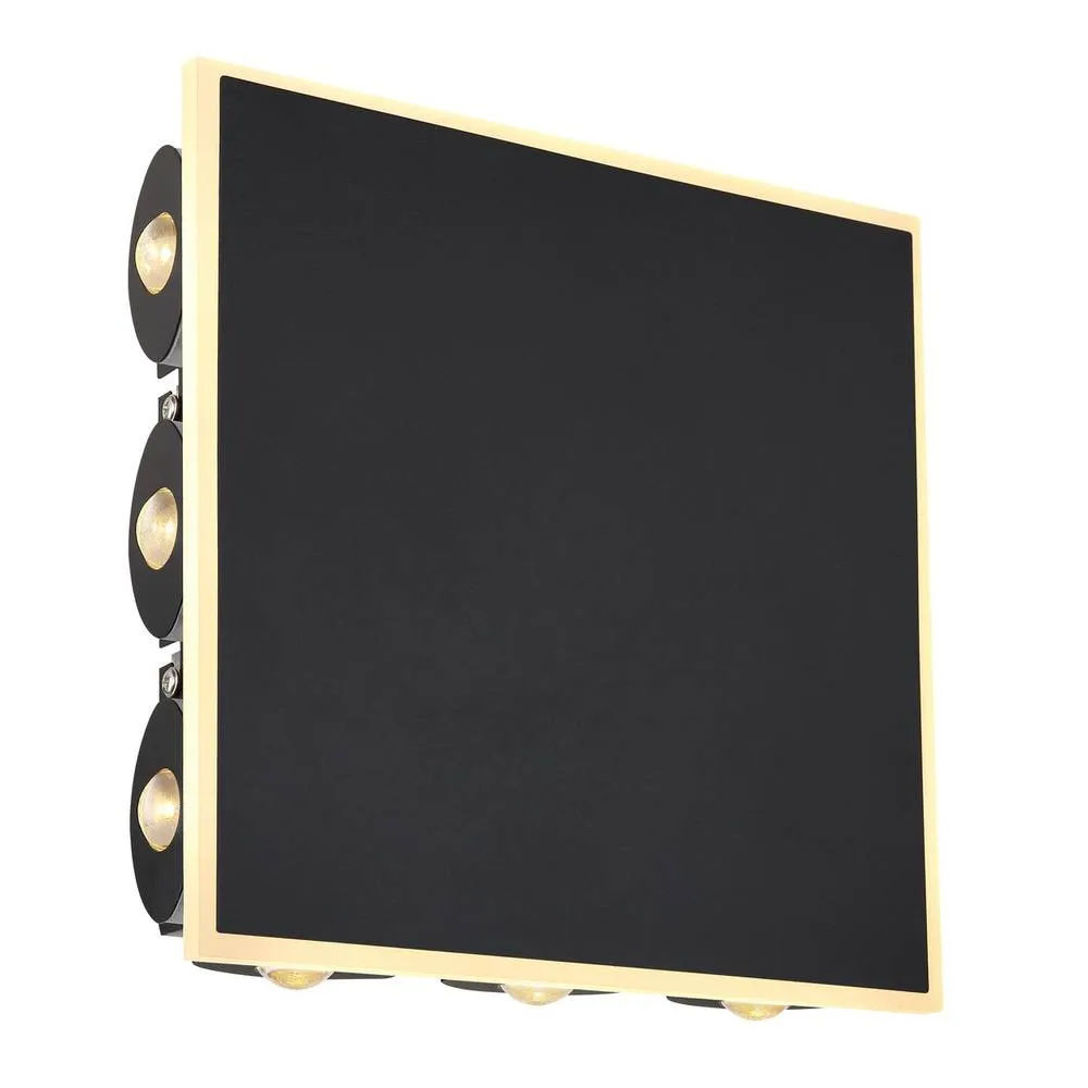 Netlighting Saidy 22cm Integrated LED Wall Lamp Matt Black LED 3000K