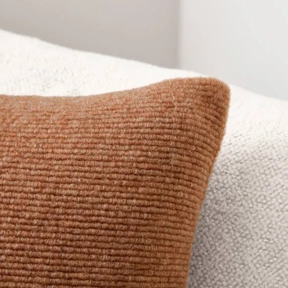 Flaxley Ribbed Square Cushion 2