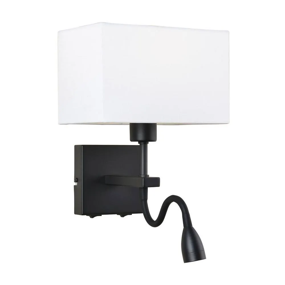 Netlighting Modern LED Bedside Lamp Black Matt Warm White 3000K 350lm