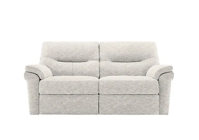 Seattle 2.5 Seater Fabric Power Recliner Sofa with Heated Seats - Rush Cream