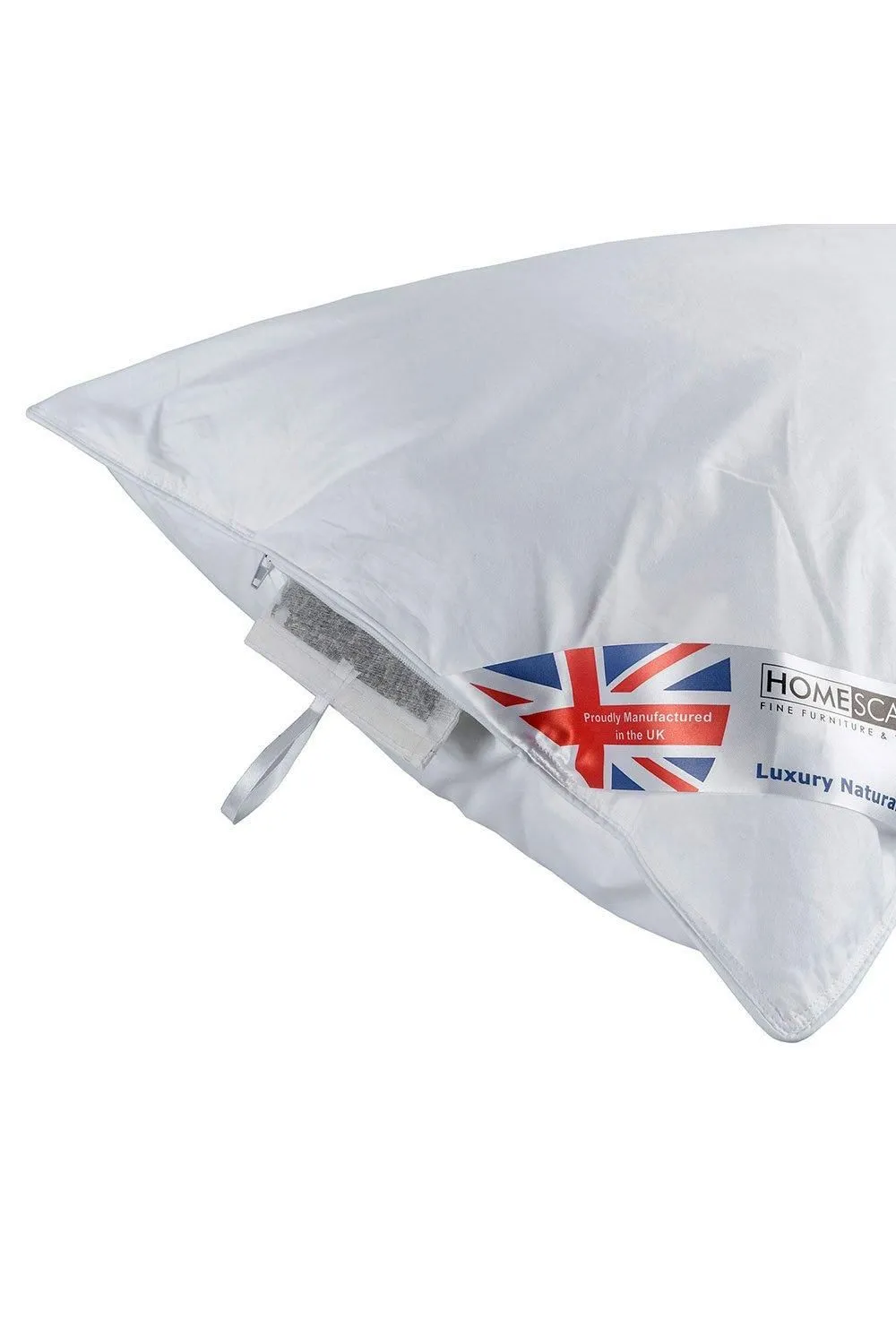 Homescapes Super Microfibre Camomile Pillow Dried Camomile Insert Extra Fill in White 2
