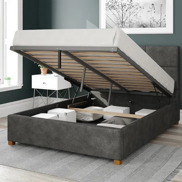Caine Kimyo Ottoman Bed Frame, Linen 2