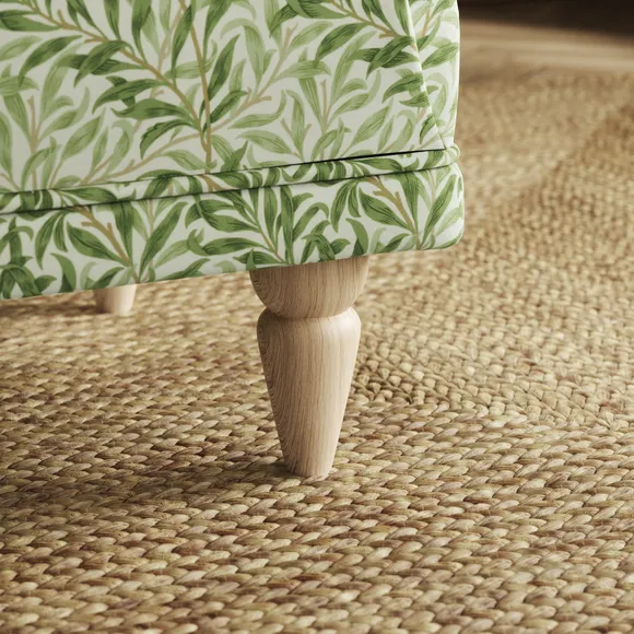 Jolene William Morris Willow Bough Print Velvet Footstool 4