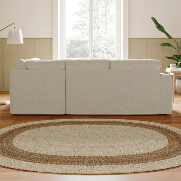 Abel Vintage Soft Chenille Corner Sofa 2