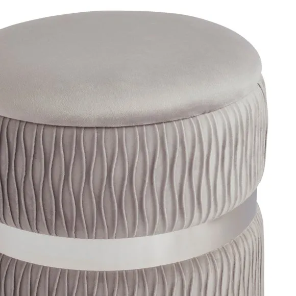 Eden Velvet Storage Footstool 3