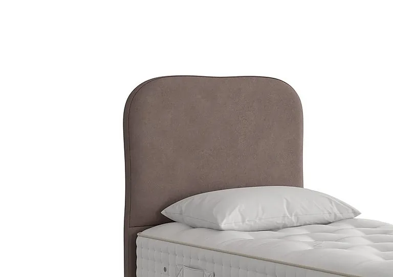 Lennox Floor Standing Headboard - Single - Faux Suede Mocha