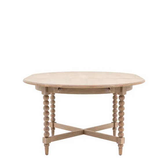 Cedar and Sage Boden 4-6 Seater Round Extendable Dining Table 5