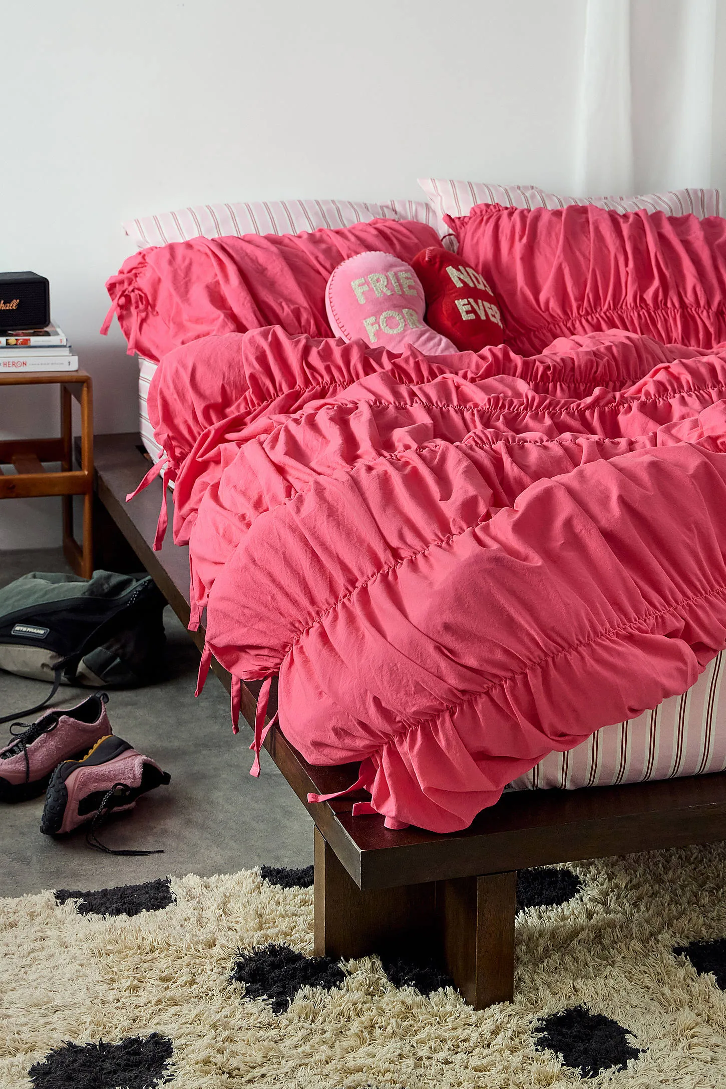 Cinched Duvet Set - Pink 2