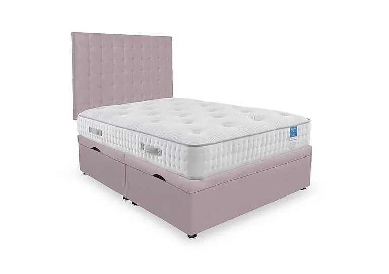 Ergo Deluxe Side Lift Ottoman Divan Set - Small Double - Plush Lilac