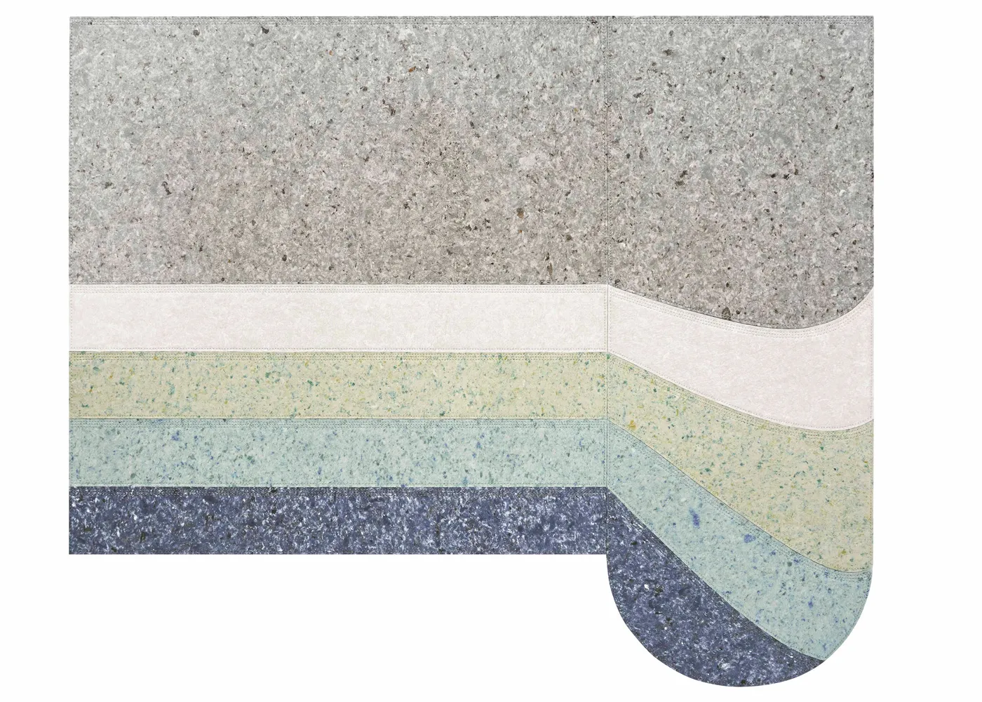 Gandia Blasco Nuances Rug Rounded Nalad Blue 250 x 300cm