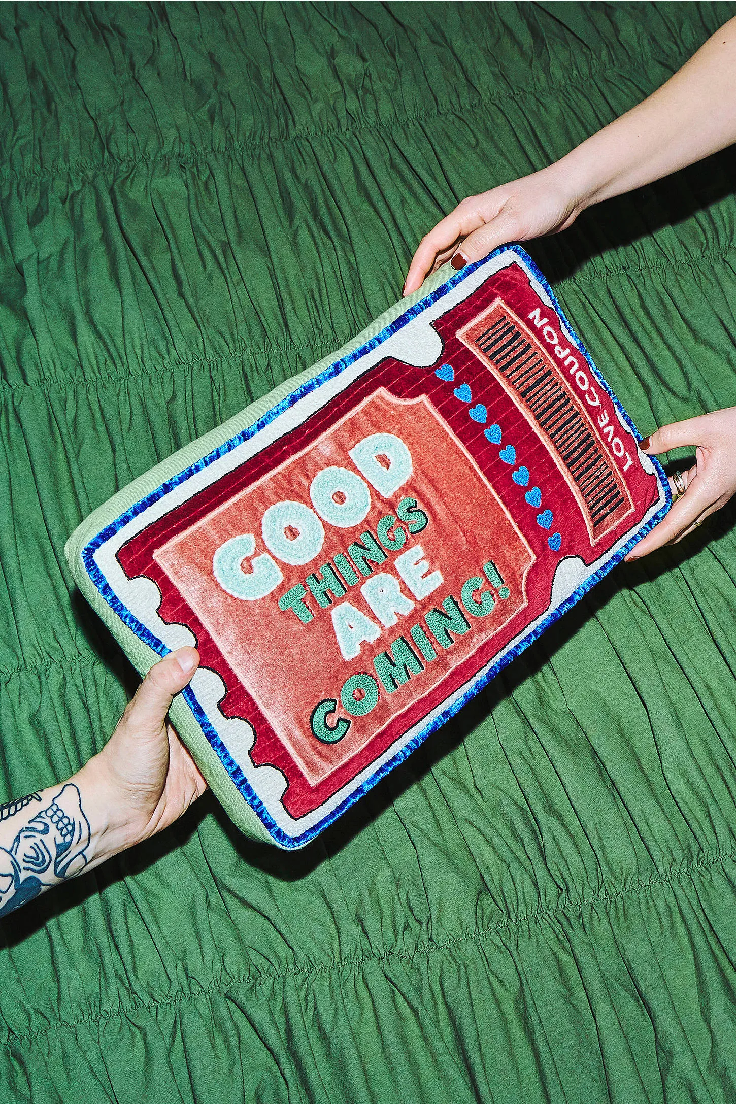 Good Things Ticket Cushion