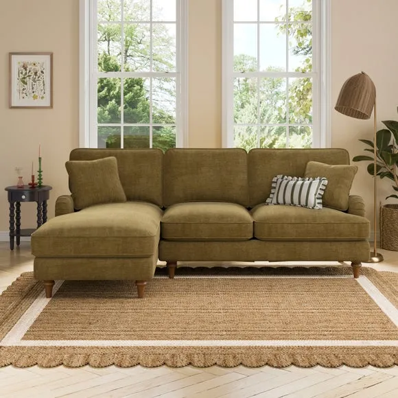 Beatrice II Chenille Corner Storage Sofa Bed 2