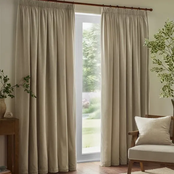 Yard Chenille Pencil Pleat Curtains 2