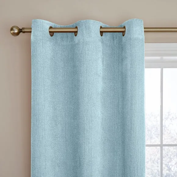 Ensley Chenille Blackout Eyelet Curtains 1