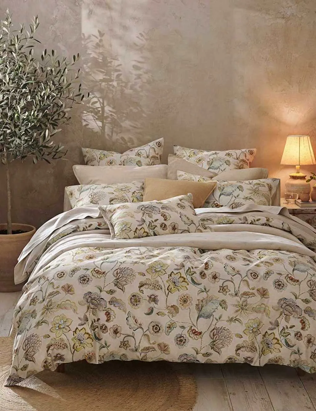 MM Linen Pure Cotton Malfi Bedding Set Multi