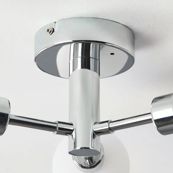 Sfera Mid Century 3 Light Bathroom Ceiling Light 4