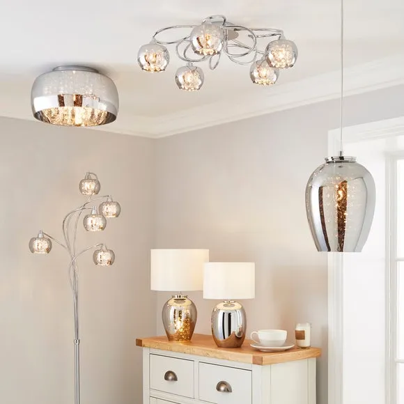 Seychelles 5 Light Flush Ceiling Light 6