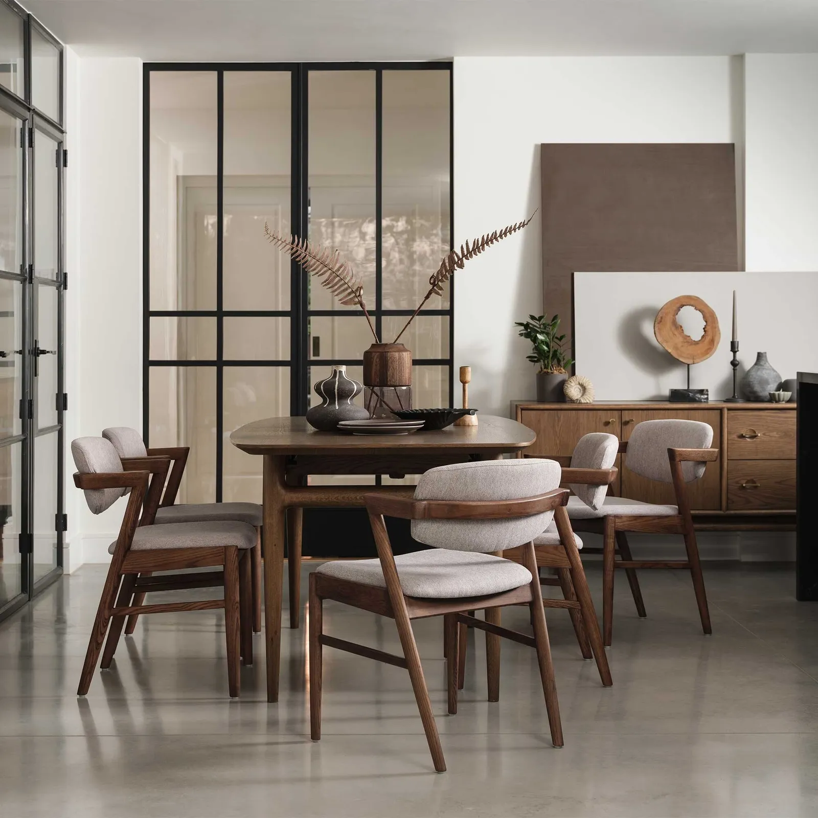 Darcy Arm Dining Chair, Neutral Wood | Barker & Stonehouse 2