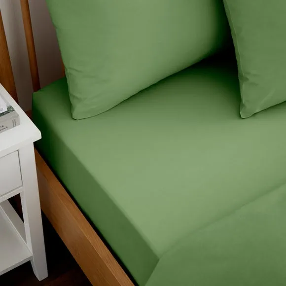 Pure Cotton Fitted Sheet 1