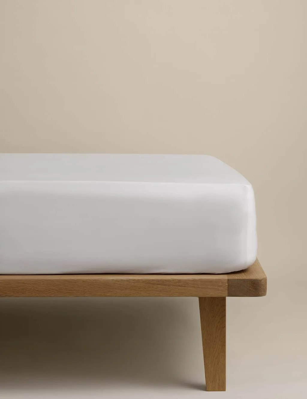 M&S Egyptian Cotton 400 Thread Count Crisp Deep Fitted Sheet Dove