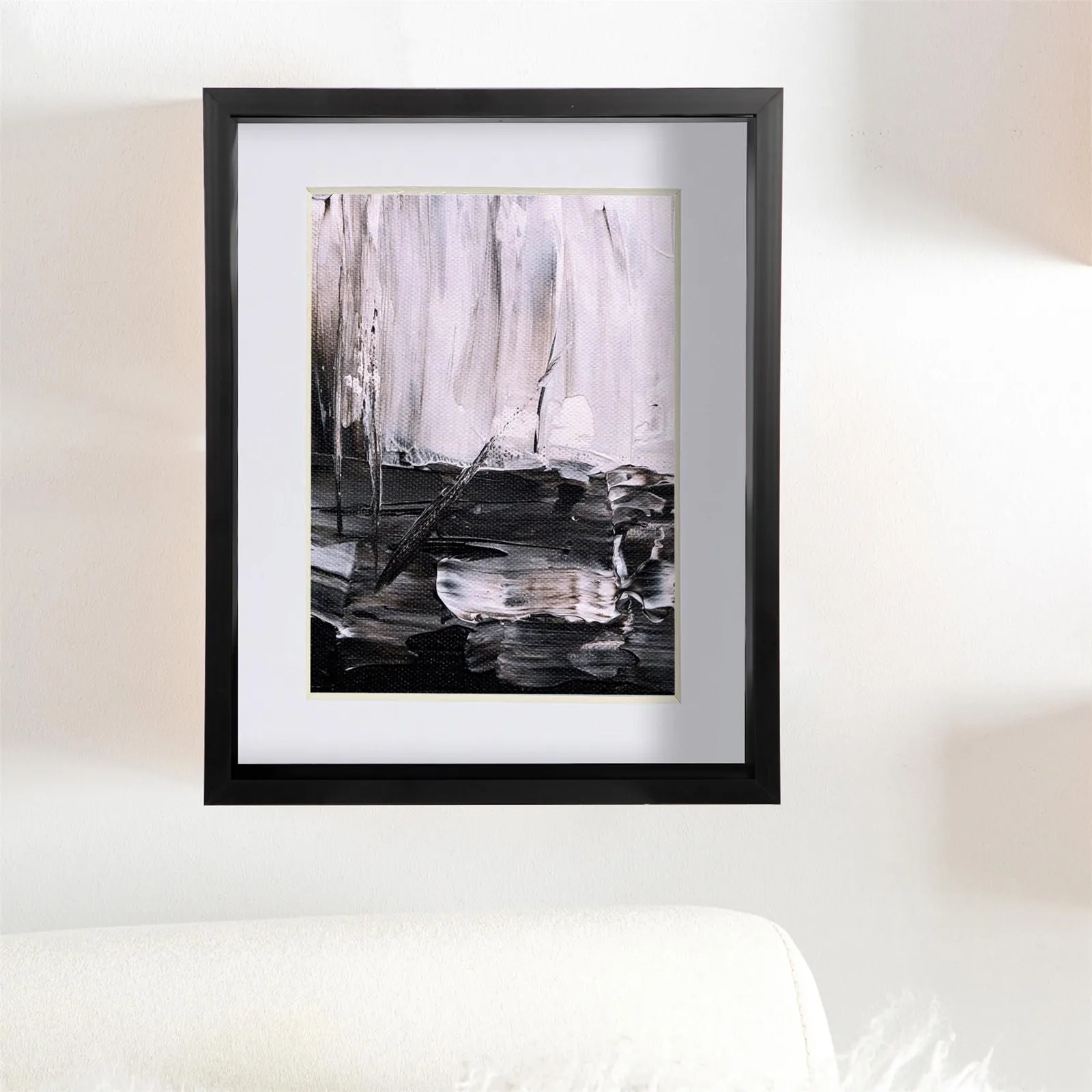 Nicola Spring 8" x 10" 3D Deep Box Photo Frames - 5" x 7" Mount - Black - Pack of 2 in White 6