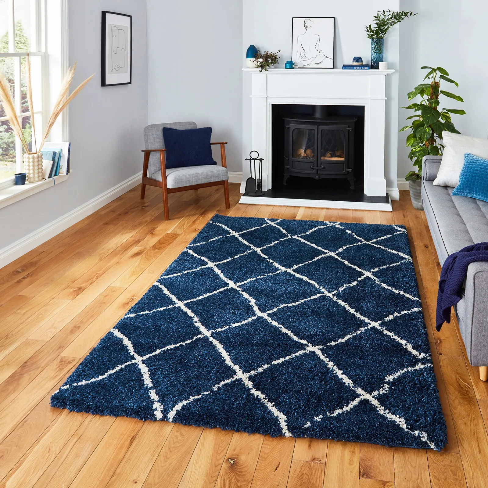 Scandi Berber G257 Rug Scandi Berber G257 Navy Cream