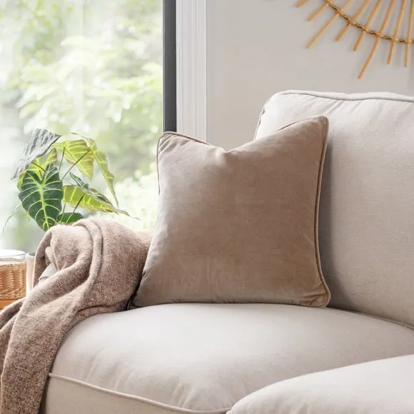 Clara Cotton Velvet Square Cushion 1