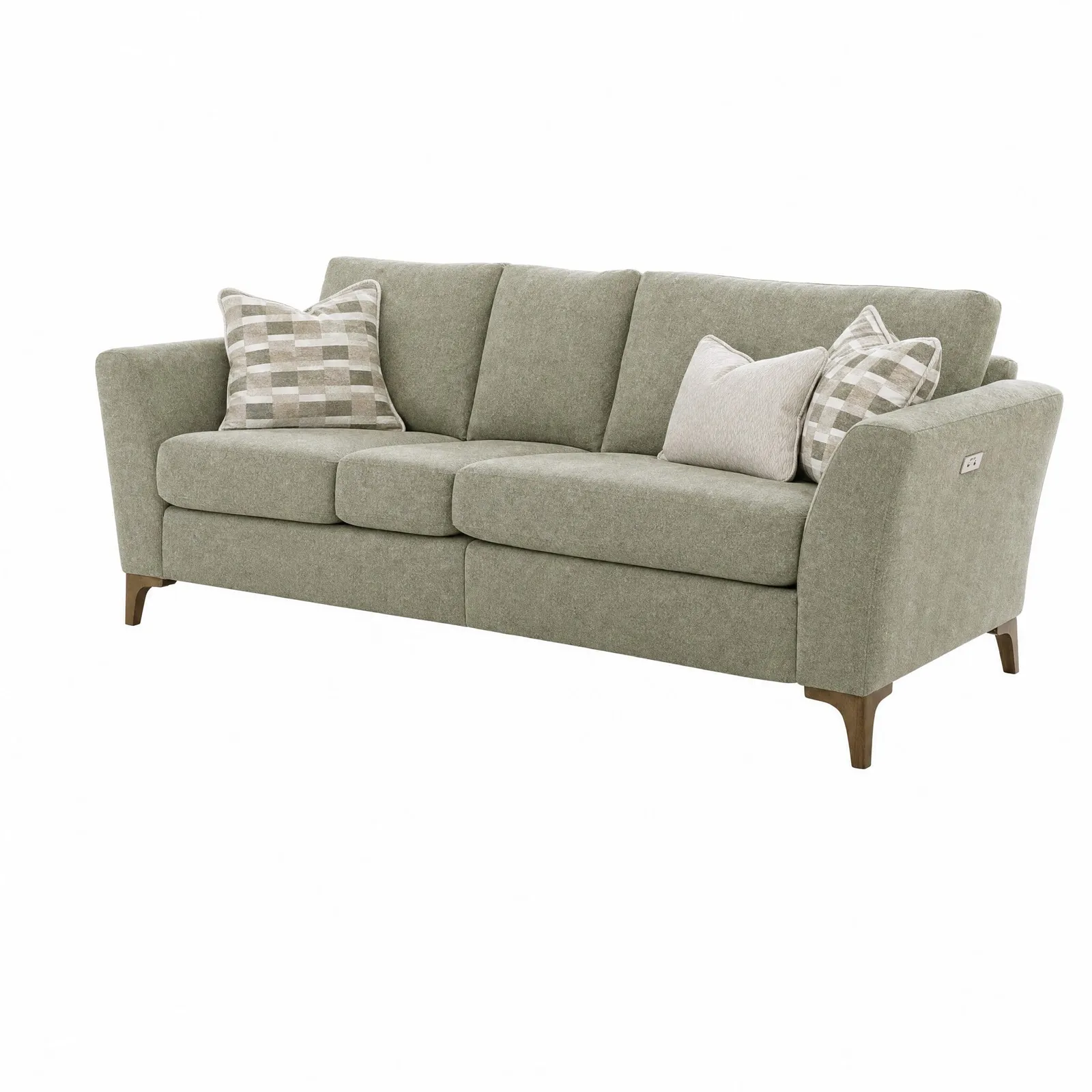 Twyning 3 Seater Electric Recliner Sofa, Green | Barker & Stonehouse 3