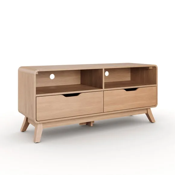 Edda Standard TV Unit for TVs up to 55", Oak Effect 6