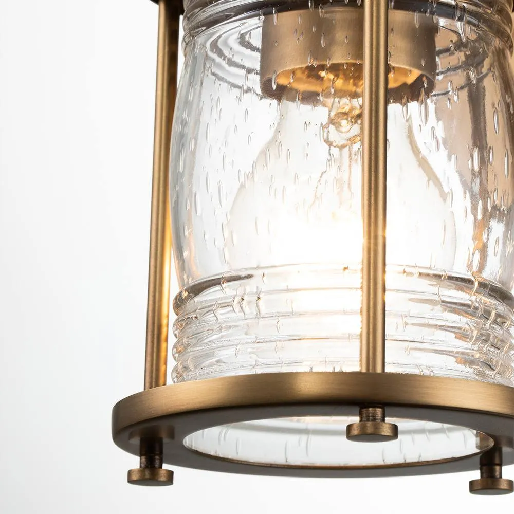 Netlighting Kichler Ashland Bay Wall Lamp Natural Brass IP44 in Yellow 4