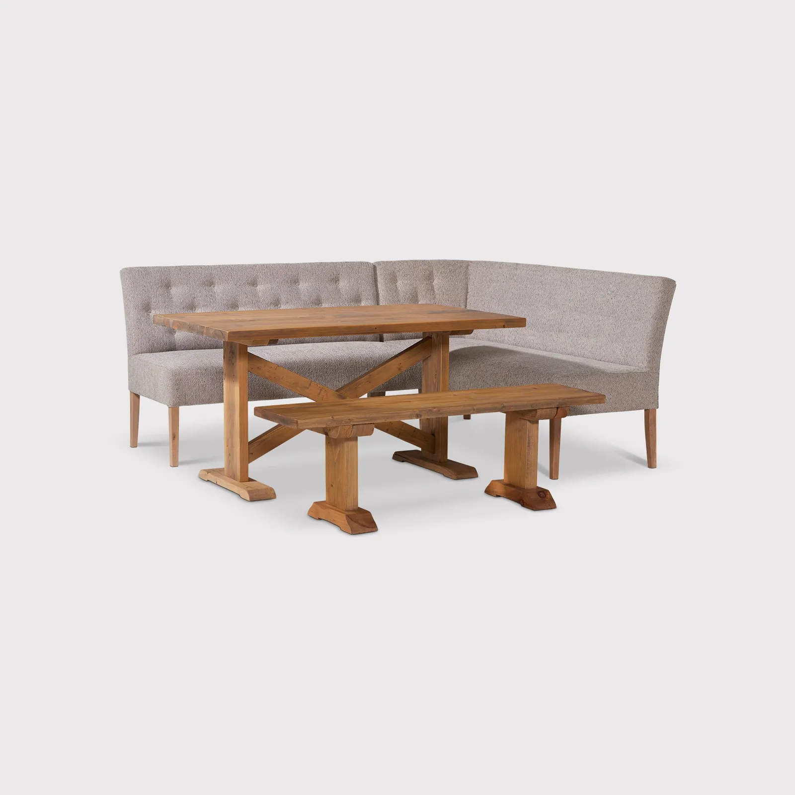 Medina Rhf Corner Bench, Wood | Barker & Stonehouse