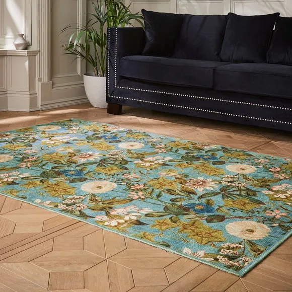 Clarke and Clarke Passiflora Washable Rug 1