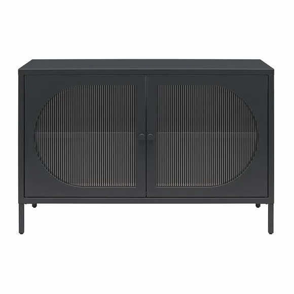 Luna Fluted Low Sideboard, Glass 3