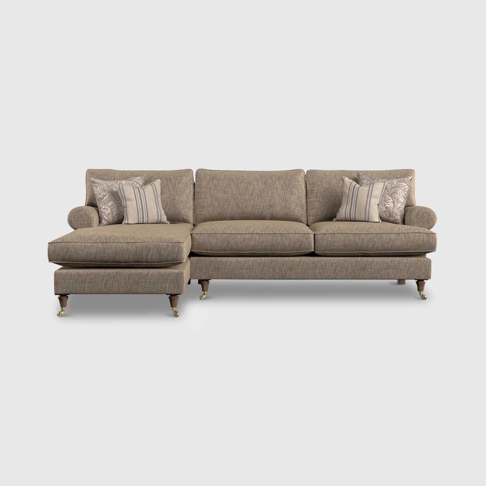English Heritage Finch Large Lhf Chaise Sb, Brown | Barker & Stonehouse 1
