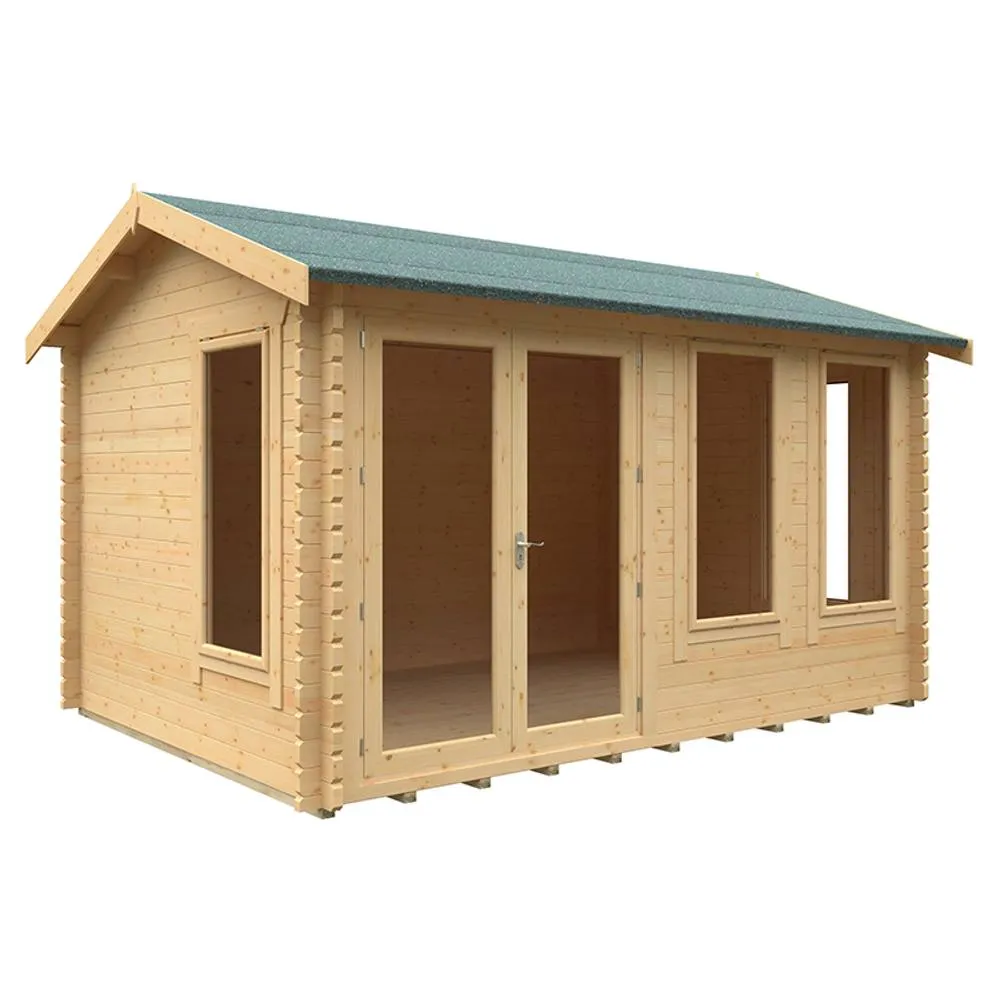 Buttercup Farm 14x10 The Sherborne 44mm Cabin - L415 x W295 x H272.6 cm in Natural 1
