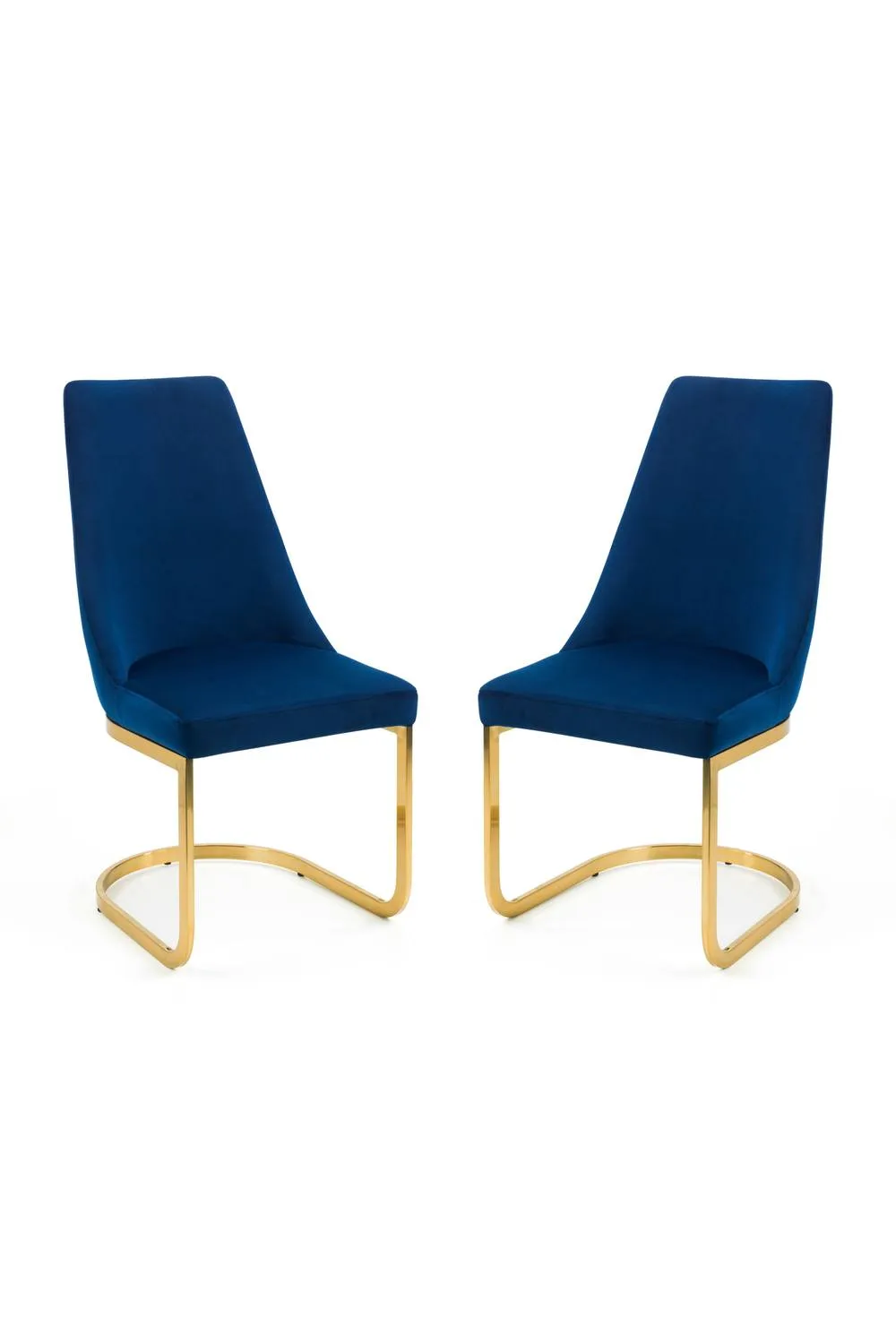 Julian Bowen Vittoria High Back Upholstered Dining Chair (Set of 2) in Blue 6