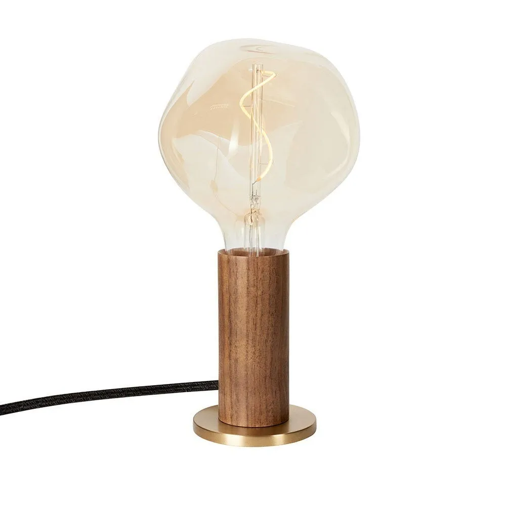 Tala Knuckle Table Lamp Walnut with Voronoi I Bulb 2