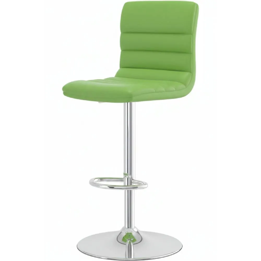 netfurniture Horizon Padded Bar Stool Height Adjustable - Green