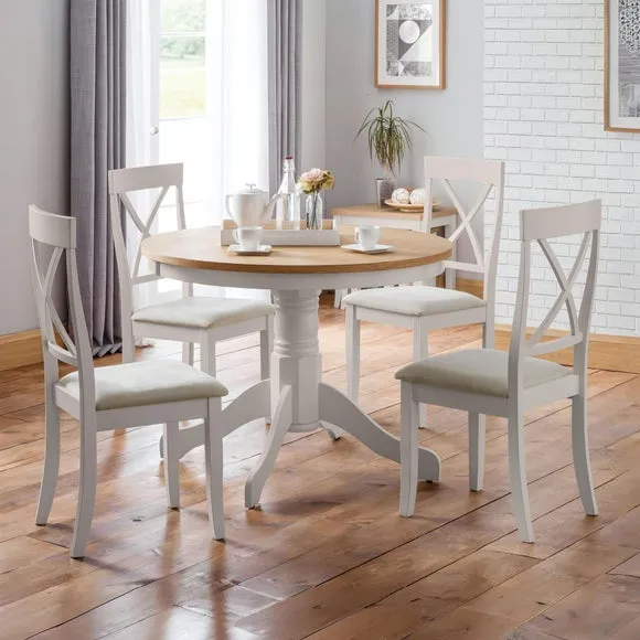 Davenport 4 Seater Round Dining Table with 4 Chairs