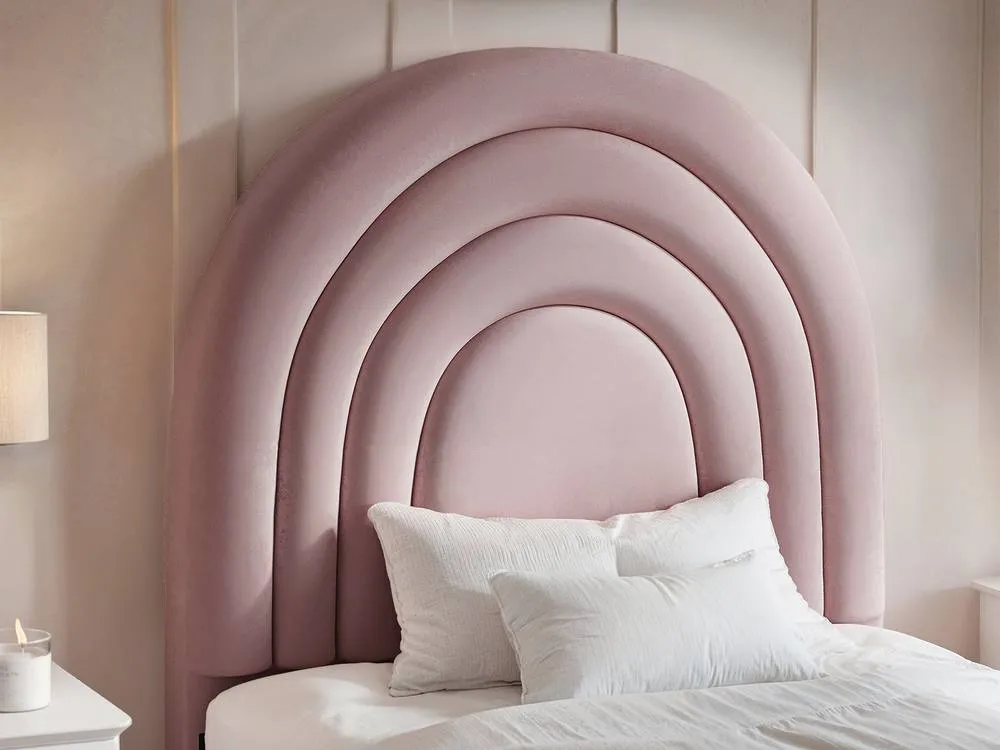 Flair Ava Single Ottoman Bed in Pink 4