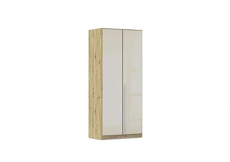 Freja 91cm 2 Door Hinged Glass Wardrobe