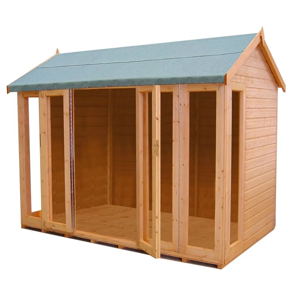 Shires Blenheim Shiplap Summerhouse Garden Sun Room Approx 10 x 6 Feet in Brown 3
