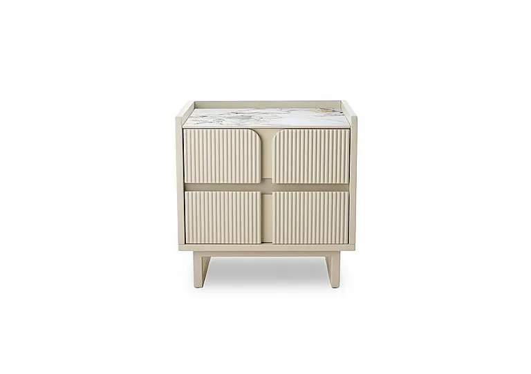 Avorio 2 Drawer Bedside Cabinet