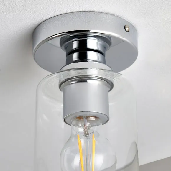 Fryer Bathroom Flush Ceiling Light 4