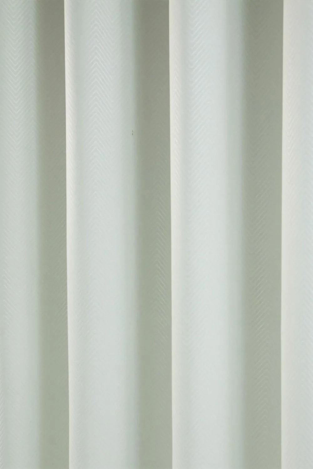 Homescapes Herringbone Blackout Curtains Pair Eyelet Style in Ivory 4